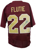 Doug Flutie Signed Boston College Eagles Jersey (SI COA) Hail Flutie vs Miami 84