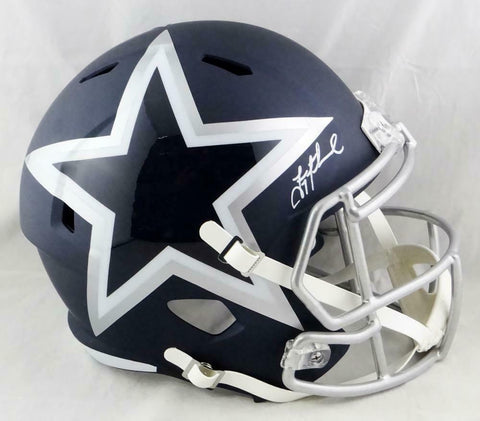 Troy Aikman Autographed Dallas Cowboys F/S AMP Speed Helmet- Beckett Auth