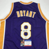 Autographed/Signed KOBE BRYANT Los Angeles Purple Basketball Jersey PSA/DNA COA