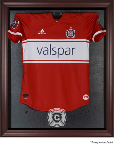 Chicago Fire FC Mahogany Framed Team Logo Jersey Display Case