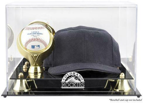 Rockies Acrylic Cap and Baseball Logo Display Case - Fanatics