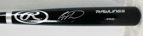Ryan Howard Autographed Black Rawlings Pro Baseball Bat- JSA W *Silver