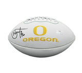 Haloti Ngata Signed Oregon Ducks Embroidered White NCAA Football