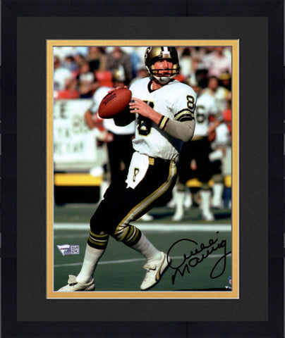 FRMD Archie Manning New Orleans Saints Signed 8x10 Vertical White Jersey Photo