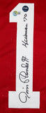 Jim Plunkett Autographed Red College Style Jersey w/Heisman-Beckett W Hologram