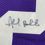 Autographed/Signed AHMAD RASHAD Minnesota Purple Football Jersey JSA COA Auto