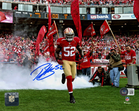 Patrick Willis Autographed San Francisco 49ers 8x10 Photo Beckett 37004