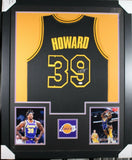DWIGHT HOWARD (Lakers black TOWER) Signed Autographed Framed Jersey JSA