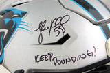 Luke Kuechly Signed Carolina Panthers F/S SpeedFlex Helmet w/ Insc- JSA Auth