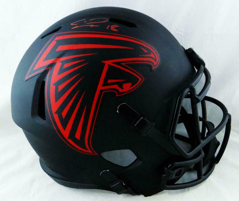 Calvin Ridley Autographed Atlanta Falcons F/S Eclipse Helmet - JSA W Auth *Red