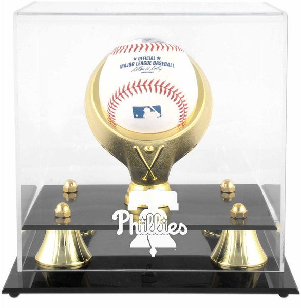 Philadelphia Phillies Golden Classic Single Baseball 2019 Logo Display Case