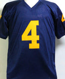 Nico Collins Autographed Blue College Style Jersey - JSA Witness