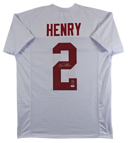 Alabama Derrick Henry Authentic Signed White Pro Style Jersey PSA/DNA
