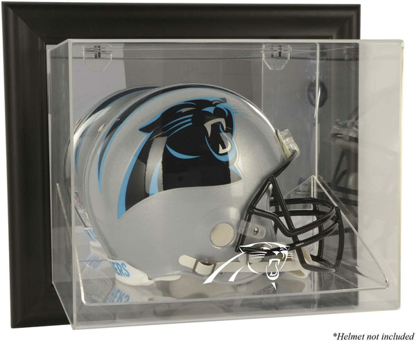 Panthers Framed Wall- Helmet Display - Black - Fanatics
