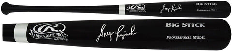 Greg Luzinski Signed Rawlings Big Stick Black Baseball Bat - (SCHWARTZ COA)