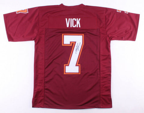 Michael Vick Signed Virginia Tech Hokies Maroon Jersey (JSA) #1 Pick 2001 Draft