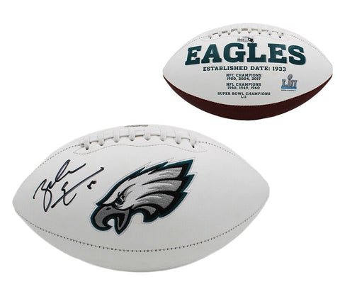 Zach Ertz Signed Philadelphia Eagles Embroidered White NFL Football