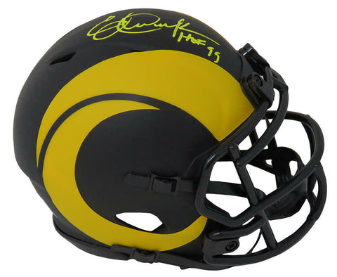Eric Dickerson Signed LA Rams Eclipse Riddell Speed Mini Helmet w/HOF'99- SS COA