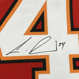 FRAMED Autographed/Signed LAVONTE DAVID 33x42 Tampa Bay Red Jersey JSA COA Auto
