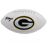 Brett Favre Signed Green Bay Packers Embroidered White Panel Logo NFL Football