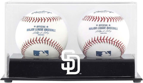 San Diego Padres Two Baseball Cube Logo Display Case - Fanatics