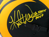 Kurt Warner Signed LA Rams F/S Eclipse Authentic Helmet w/Insc - Beckett W Auth