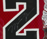 Michael Jordan Signed Framed Painted Chicago Bulls Mr June Basketball Jersey UDA