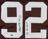 Michael Dean Perry Signed Browns Jersey Inscribed "6x Pro Bowl" (Schwartz COA)