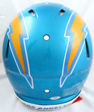 Austin Ekeler Autographed LA Chargers F/S Flash Speed Authentic Helmet-PSA Auth