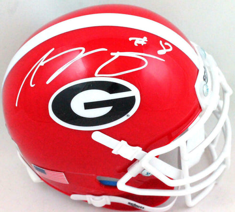 AJ Green Autographed Georgia Schutt Mini Helmet- Beckett W *White