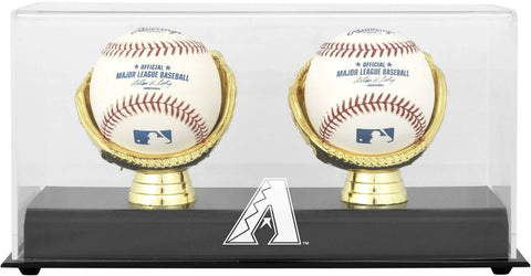 Diamondbacks Gold Glove Double Baseball Logo Display Case-Fanatics