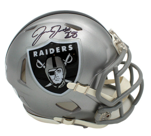 Josh Jacobs Signed Las Vegas Raiders Speed Flash NFL Mini Helmet