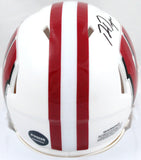 Ron Dayne Autographed Wisconsin Badgers Speed Mini Helmet-Prova *Black