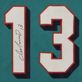 Framed Dan Marino Miami Dolphins Autographed Player-Issued Jersey Item#11421177