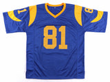 Torry Holt Signed Rams Jersey (Tennzone Hologram) Los Angeles W.R. (1999-2008)
