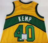Shawn Kemp Signed SuperSonics Jersey (PSA COA) Seattle's #1 Pick 1989 NBA Draft