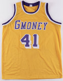 Glen Rice Signed Los Angeles Lakers G-Money Jersey (JSA COA) Yellow Home Jersey