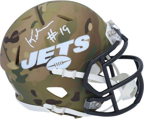Keyshawn Johnson New York Jets Signed CAMO Alternate Mini Helmet