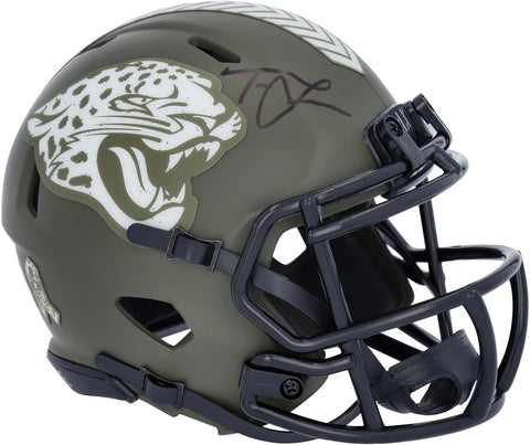 Signed Trevor Lawrence Jaguars Mini Helmet