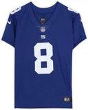 Framed Daniel Jones New York Giants Autographed Blue Nike Elite Jersey