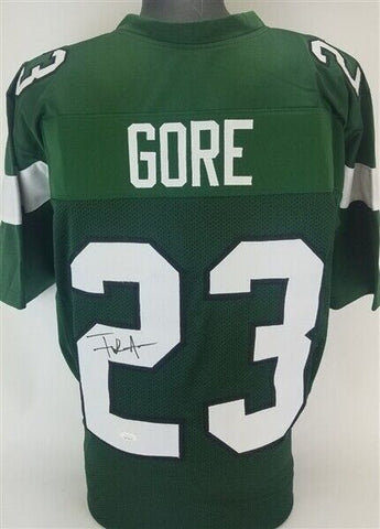Frank Gore Signed New York Jets Green Jersey (JSA COA) 5xPro Bowl Running Back