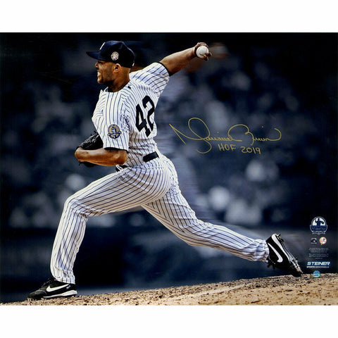 MARIANO RIVERA Autographed "HOF 2019" 16" x 20" 'Pitching' Photograph STEINER