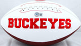 Jaxon Smith-Njigba Autographed Ohio State Buckeyes Logo Football-Beckett Holo