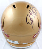 Deion Sanders Signed Florida State F/S Speed Helmet w/Prime Time-Beckett W Holo