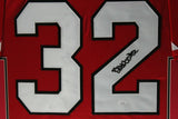 BUDDA BAKER (Cardinals red SKYLINE) Signed Autographed Framed Jersey JSA