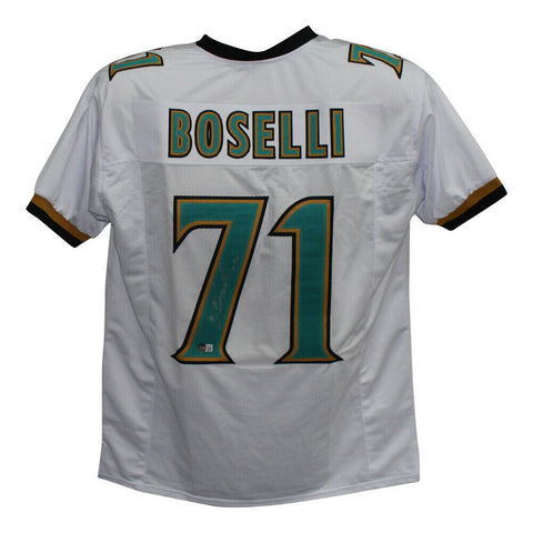 Tony Boselli Autographed/Signed Pro Style White XL Jersey BAS 33189