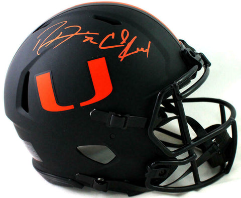 Ed Reed Ray Lewis Signed Hurricanes F/S Eclipse Authentic Helmet- Beckett W Auth