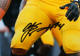 AJ Epenesa Autographed Iowa In Stance Close Up 16x20 HM Photo- Beckett W *Black