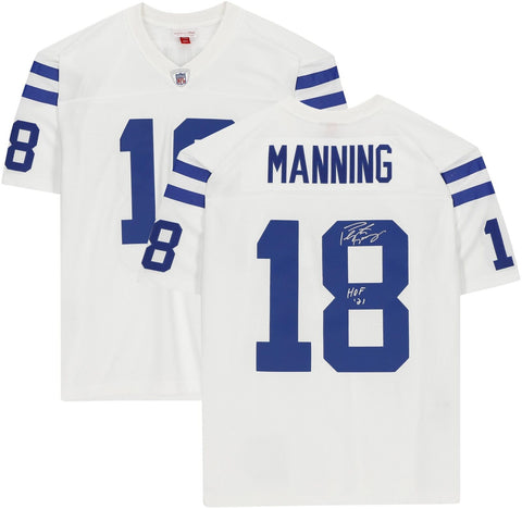 Peyton Manning Colts SignedMitchell & Ness Rep Jersey w/"HOF 21" Insc