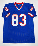Andre Reed HOF Autographed Blue Pro Style Jersey- JSA W Authenticated